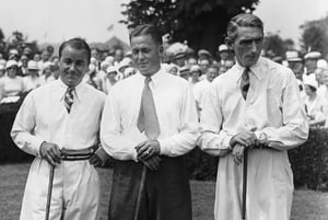 1929 US Open @ Wingfoot GC, Gene Sarazen, Bobby Jones & Tommy Armour