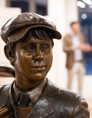 Engraved markings on antique iron golf clubheads, featuring the maker’s stamp and hand-forged craftsmanship details.